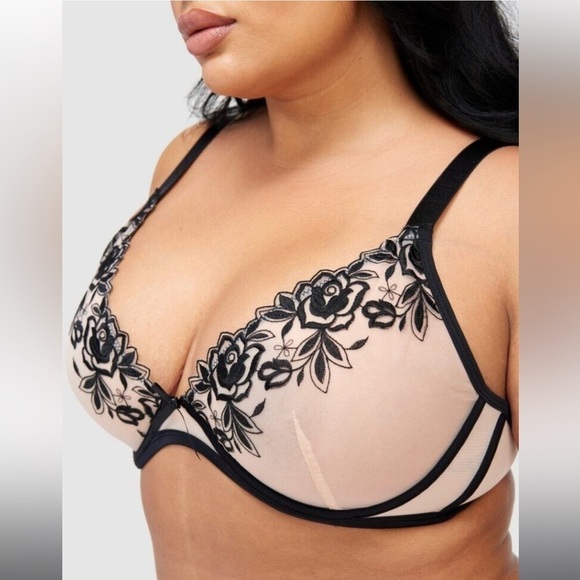 NWT Fredericks Of Hollywood Meghan Sheer Cup Underwire Bra - Picture 3 of 7